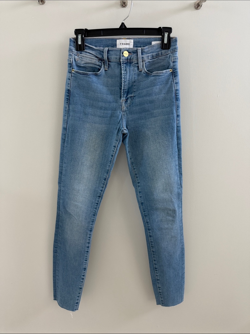 Frame Denim Light Blue Skinny Jeans